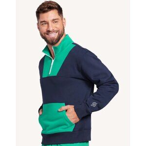 *NEW* Peloton Terry 1/2 Zip Sweatshirt Blue And Green RARE Colorway Men's XL